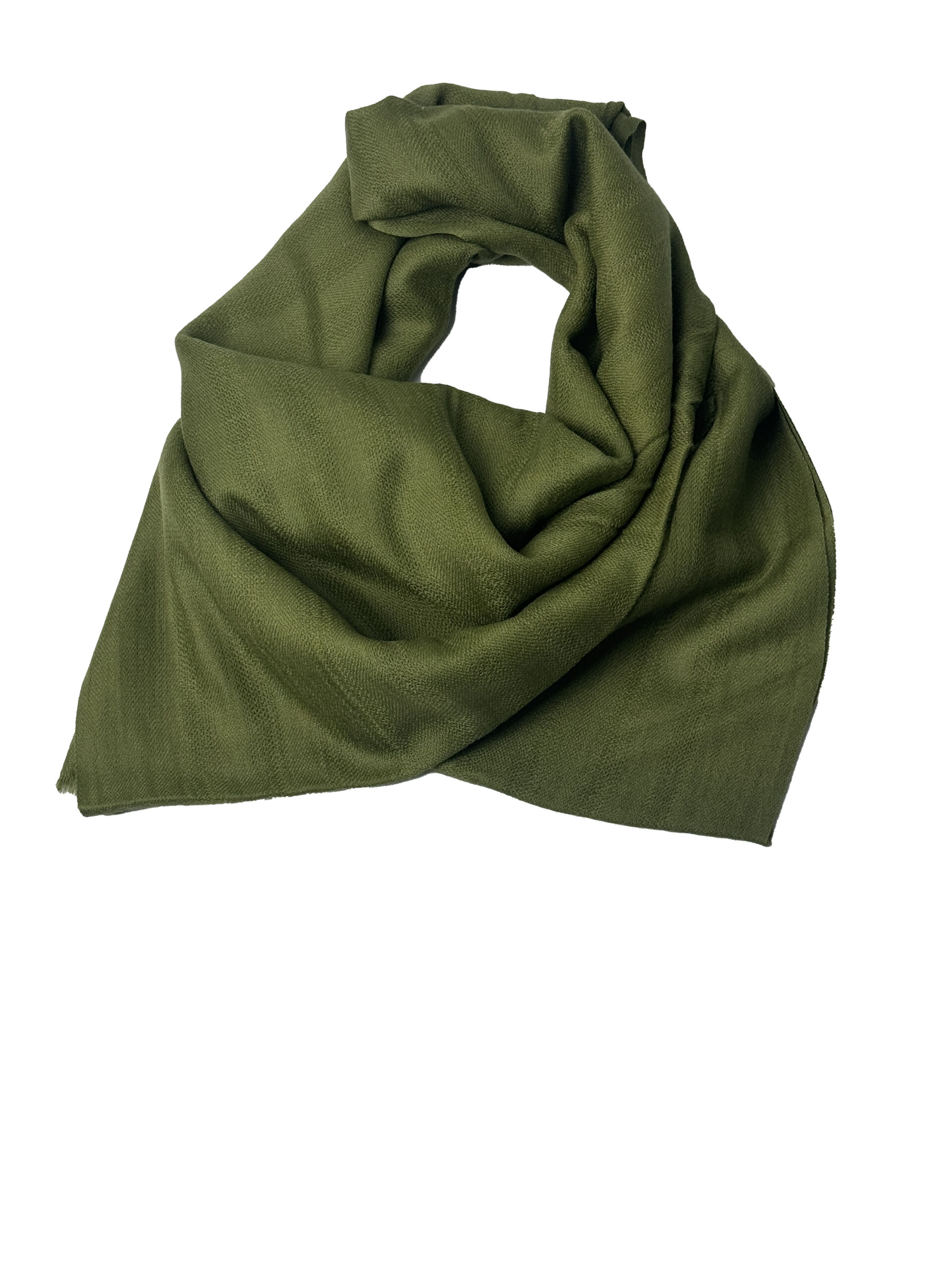 Semi Pashmina Moss Green Block - Image 3