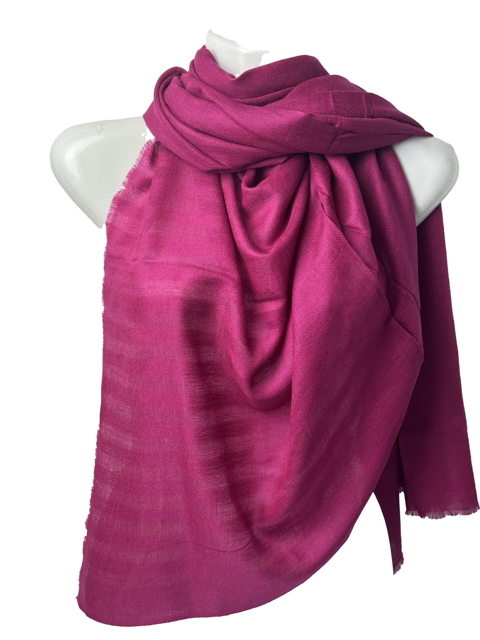 Semi Pashmina Fuchsia Block - Image 2
