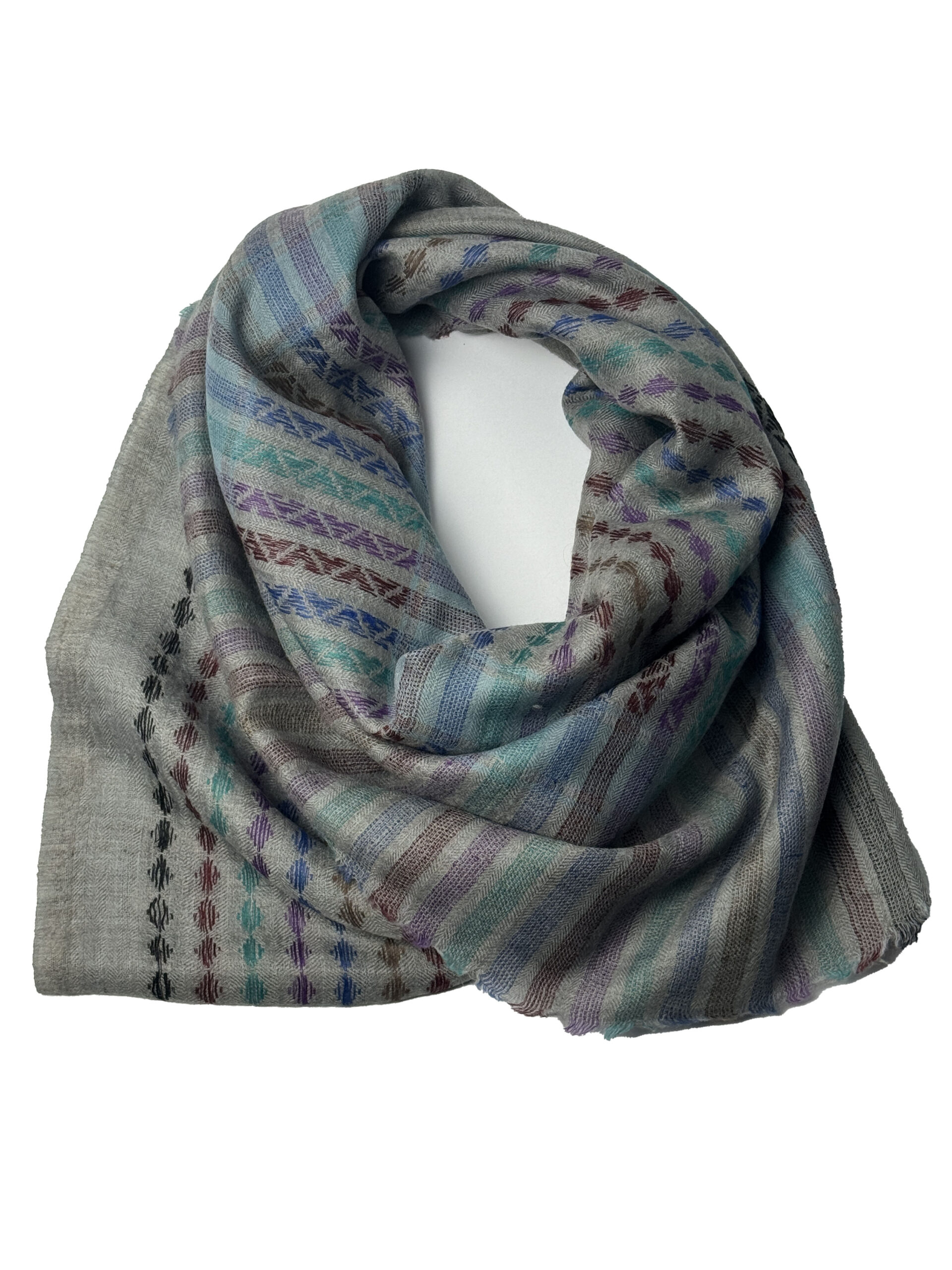 Pashmina Grey Multi-colour - Image 4