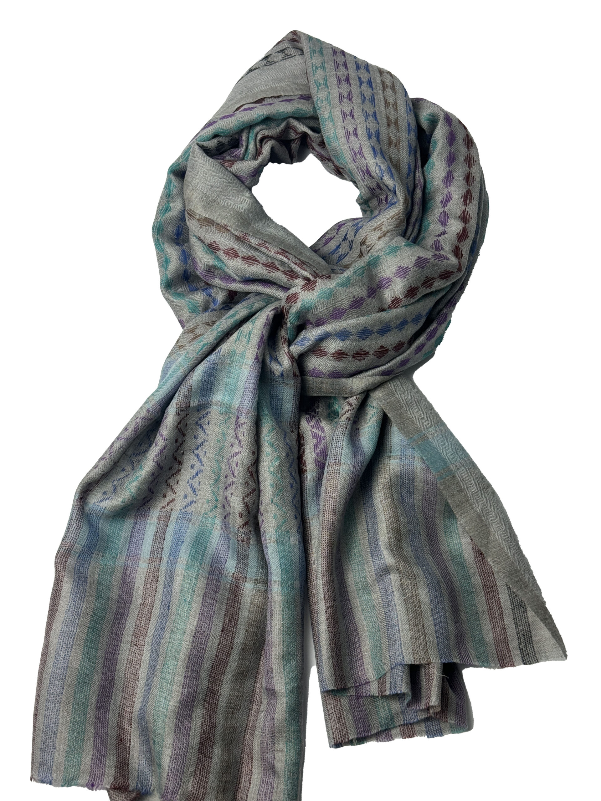Pashmina Grey Multi-colour - Image 3