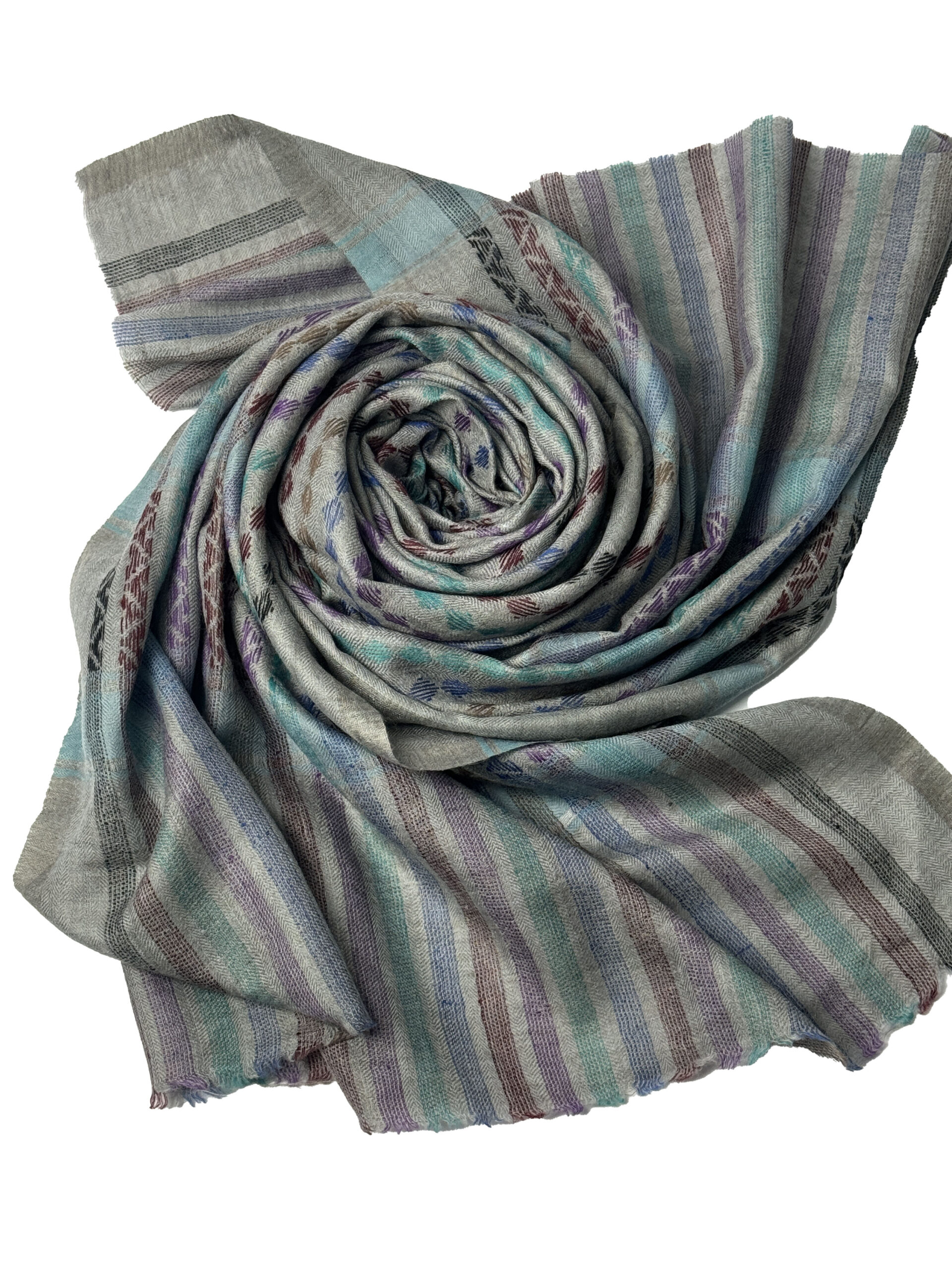 Pashmina Grey Multi-colour