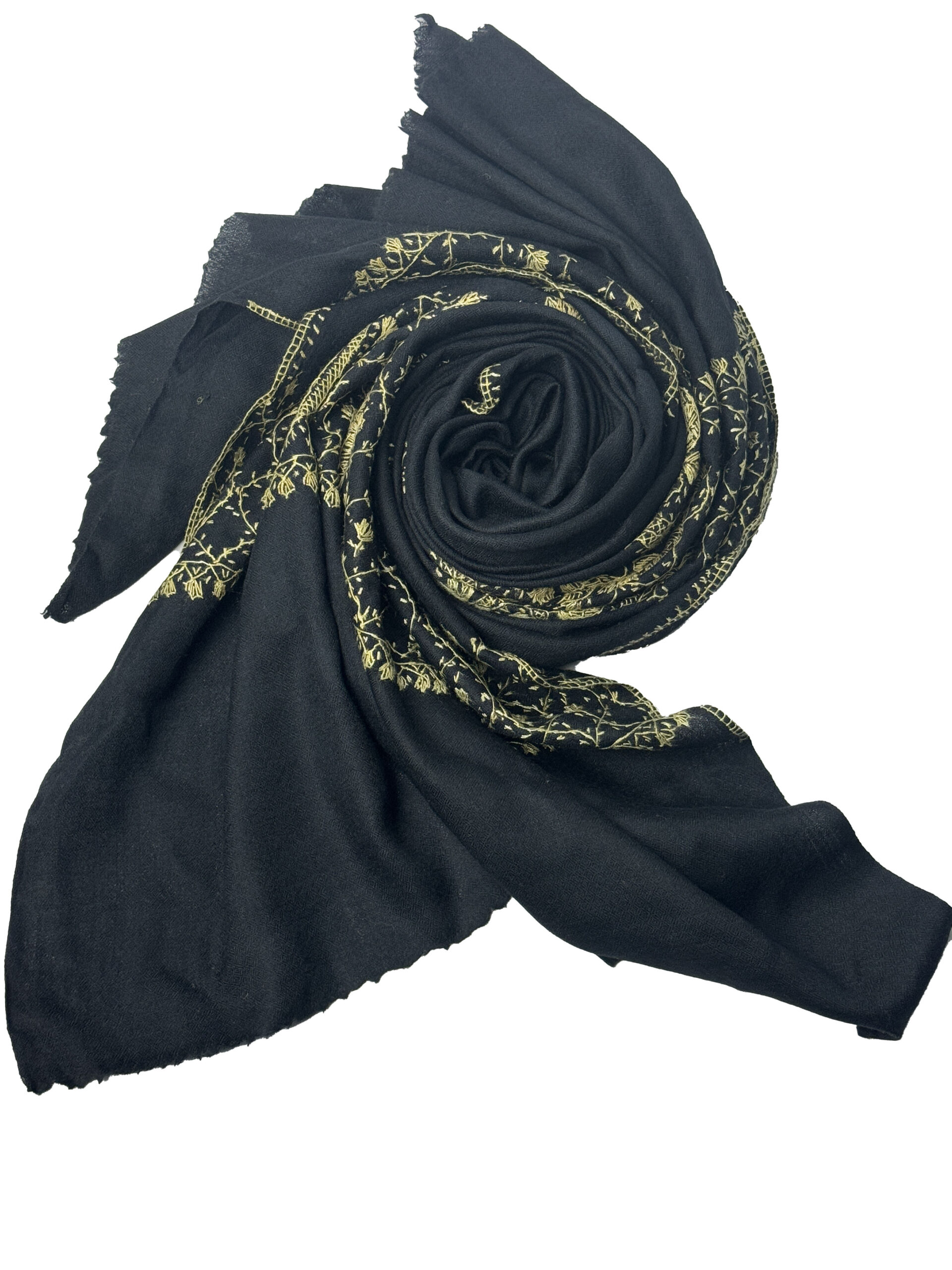 Embroidery black with gold