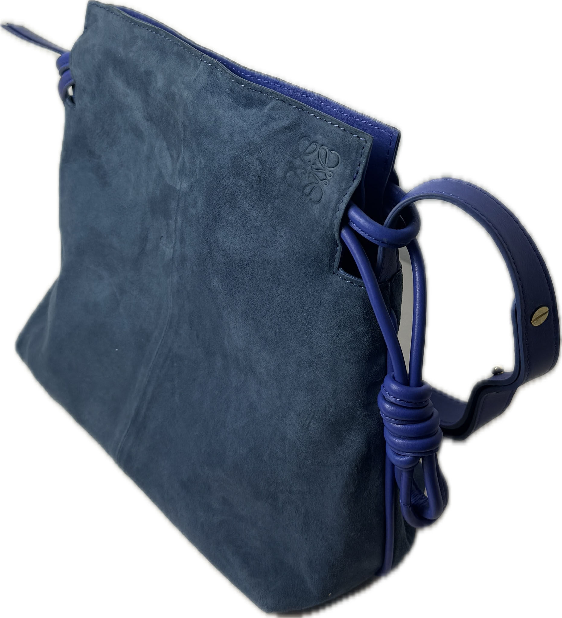 TK Lotus Bag Blue Suede