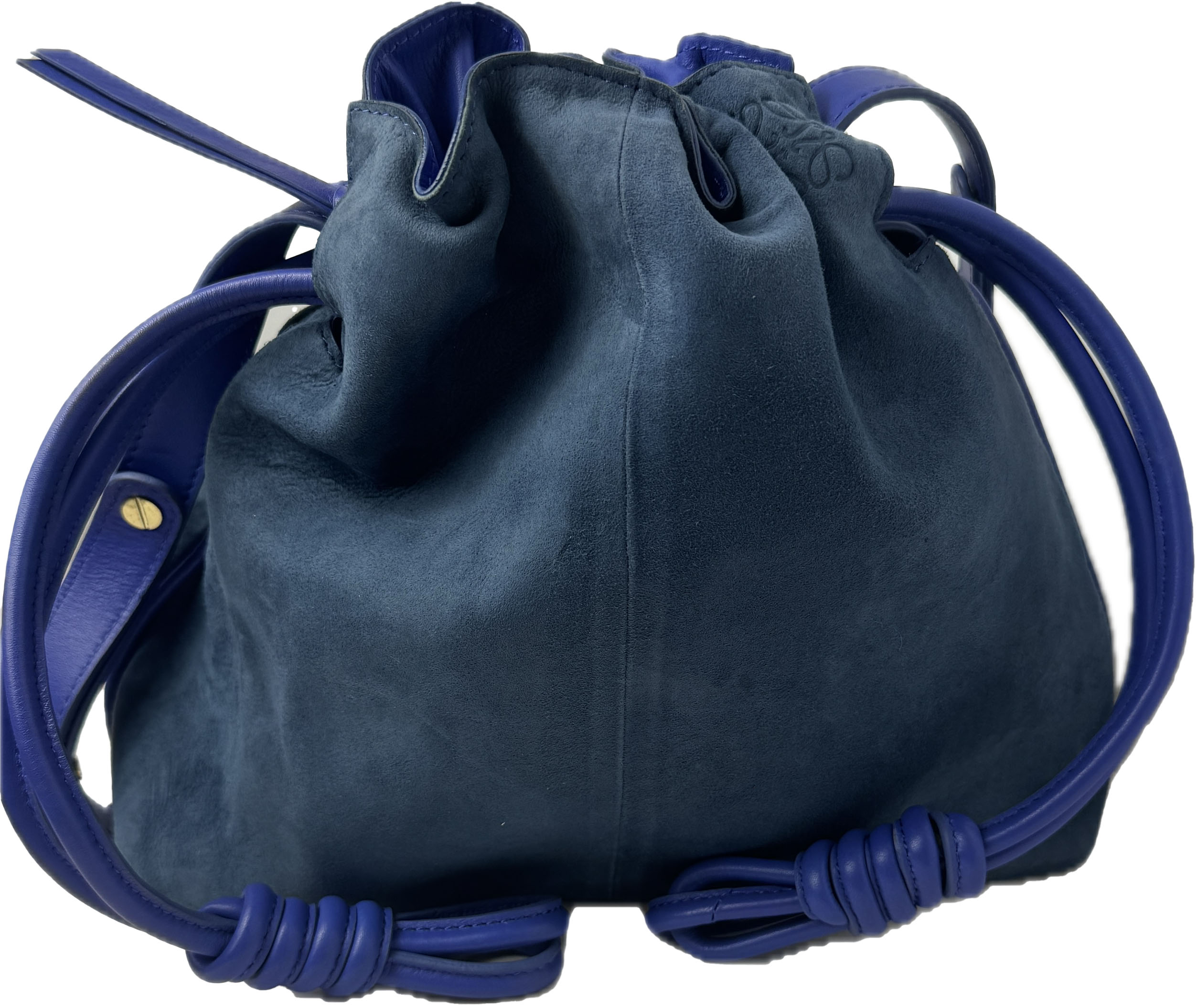 TK Lotus Bag Blue Suede - Image 5