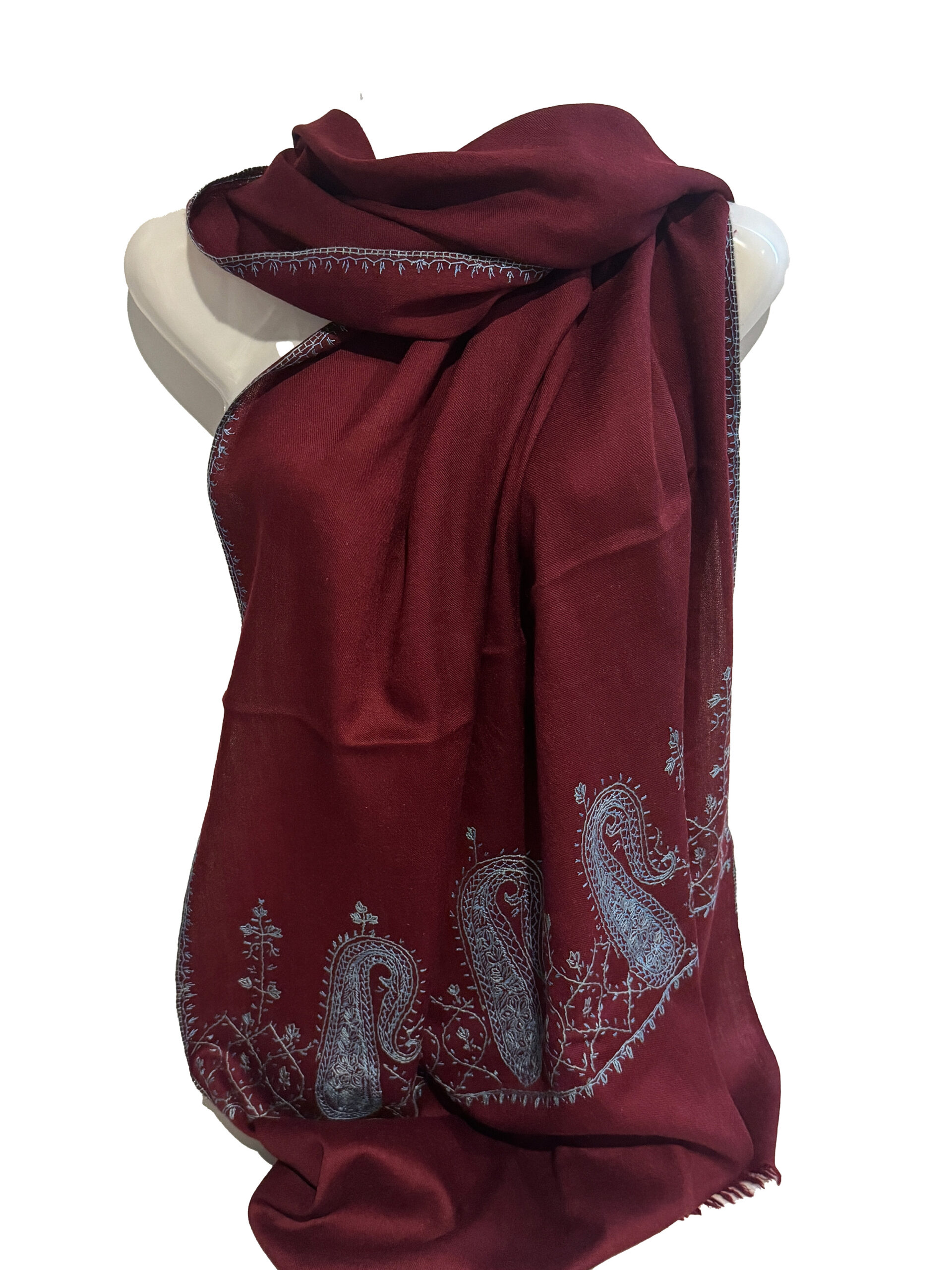 Embroidery Maroon Traditional - Image 3